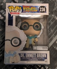 Back to the Future- Loot Crate Exclusive - Doc Brown Funko Pop #236 Pop Vinyl