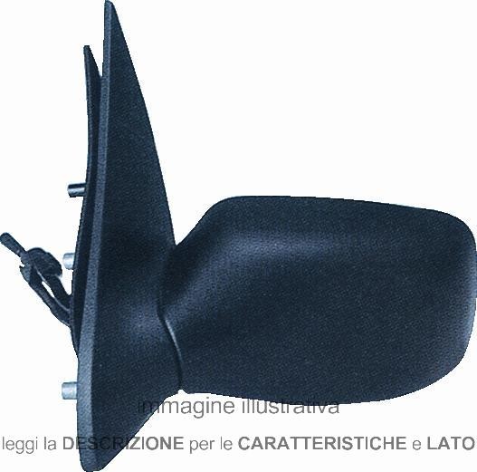 Specchio Retrovisore Ford Fiesta - Courier 1989-1995 Meccanico Destro
