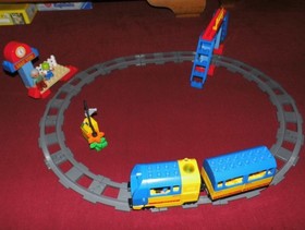 LEGO Ville Duplo Train Starter Set 5608 Original Packaging BA Diesel Locomotive w/ Motor Sound TOP