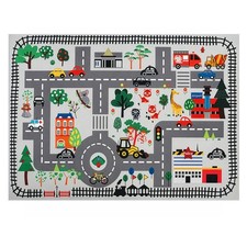 Kids Carpet Playmat Rug Baby Play Mat for Floor Extra Large City Road Play Mat