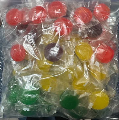Individually Wrapped Mixed Flavor Disc Hard Candy  1-pound bag Bulk Delight Bag