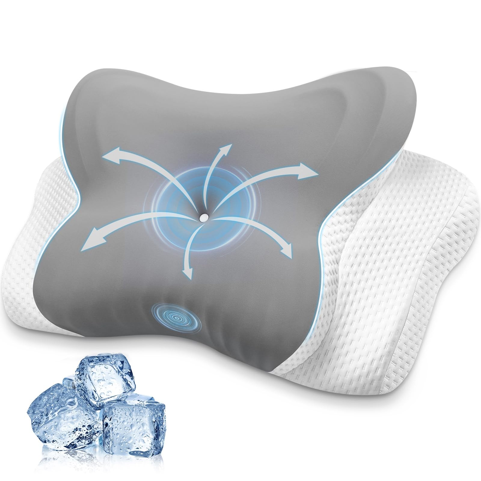 Ergonomic Pillow for Side Sleeper-Cervical Pillow for Neck Pain Relief,Anti S...