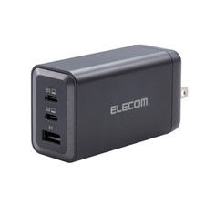 ELECOM 120W USB C Wall Charger 3-Port GaN II PD Ultra-Fast Power Adapter