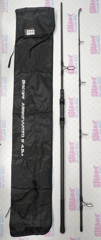 Nash Scope 9ft 4.5lb Carbon Carp Rod Original Bag Abbreviated Unused Condition
