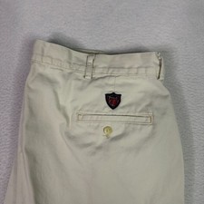 VTG Polo Ralph Lauren Chino Pants Ivory Pleated Made USA 90s Preppy Mens 40x30