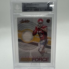 2017 Panini Absolute - Rookie Materials Patrick Mahomes II #9 PLAYER WORN BGS 9