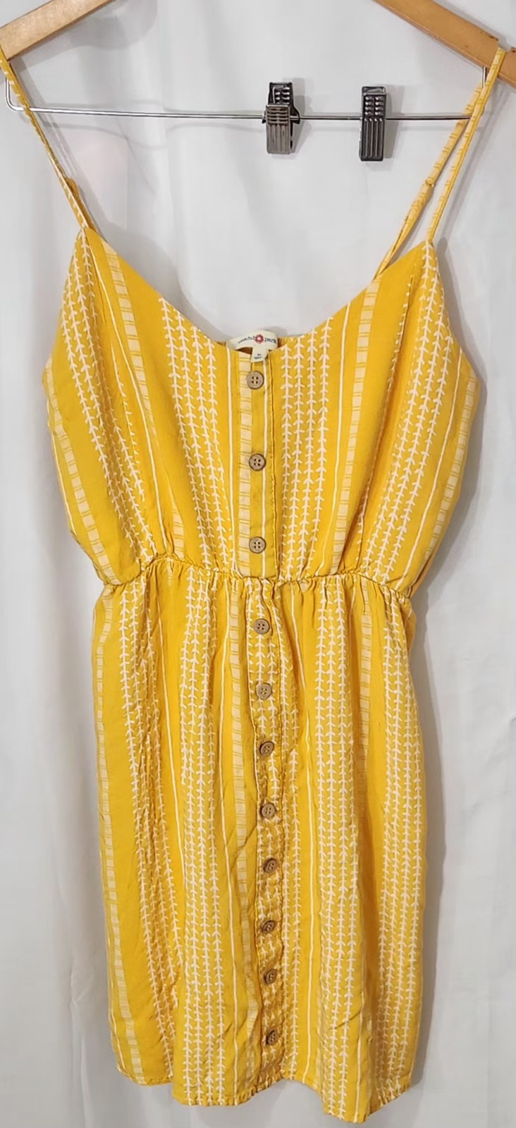 WISHFUL PARK Women's Yellow Sleeveless Dress Size Medium