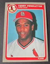 Vintage Original Fleer 1985 Terry Pendleton 3B Cardinals #236