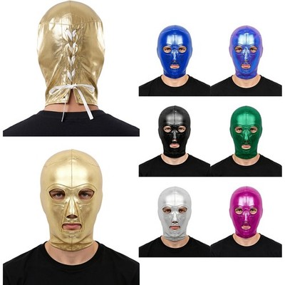 Mens Headcover Party Wrestling Masks Eye-catching Full Face Cover Soft Headgear