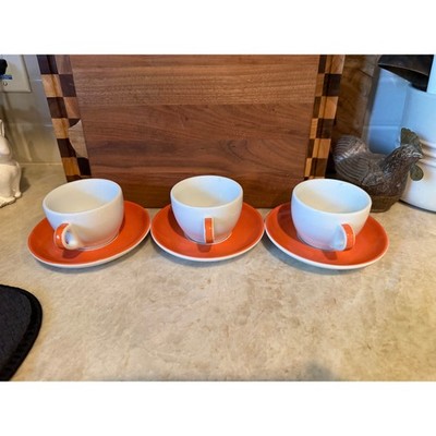 Ancap Italian espresso coffee cups w/ saucers   set of 3
