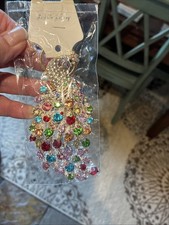 Purse Charm Bag Charm Bling Keychain Bag Swag Handbag Jewelry NWT Peacock