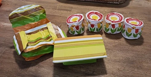 Vintage 70’s Barbie Doll House Puff N Play Blow Up Inflatable Furniture VTG