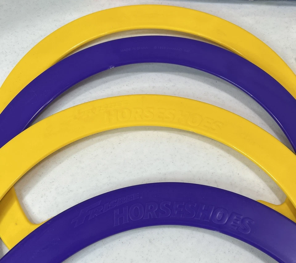 Wham-O Frisbee Herraduras 2007 Grandes Herraduras Césped Playa Juego ¡RARO! ¡Completo! Foto 2 de 4