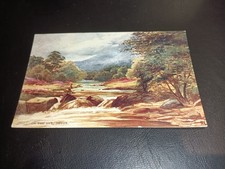 Artist Drawn, Fisherman On The River Lyn, Nr LYMOUTH, Devon - C. W. Faulkner