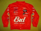 Bomber Jacket BUDWEISER RACING Nascar (M) PERFECT Dale Earnhardt Jr Varsity BUD
