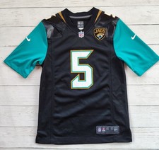 Nike NFL Jacksonville Jaguars 5 Bortles Jersey Men's Size S On Field Black Teal