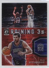 2021 Panini Donruss Optic Raining 3s Red Pulsar Prizm Peja Stojakovic #17 04qn