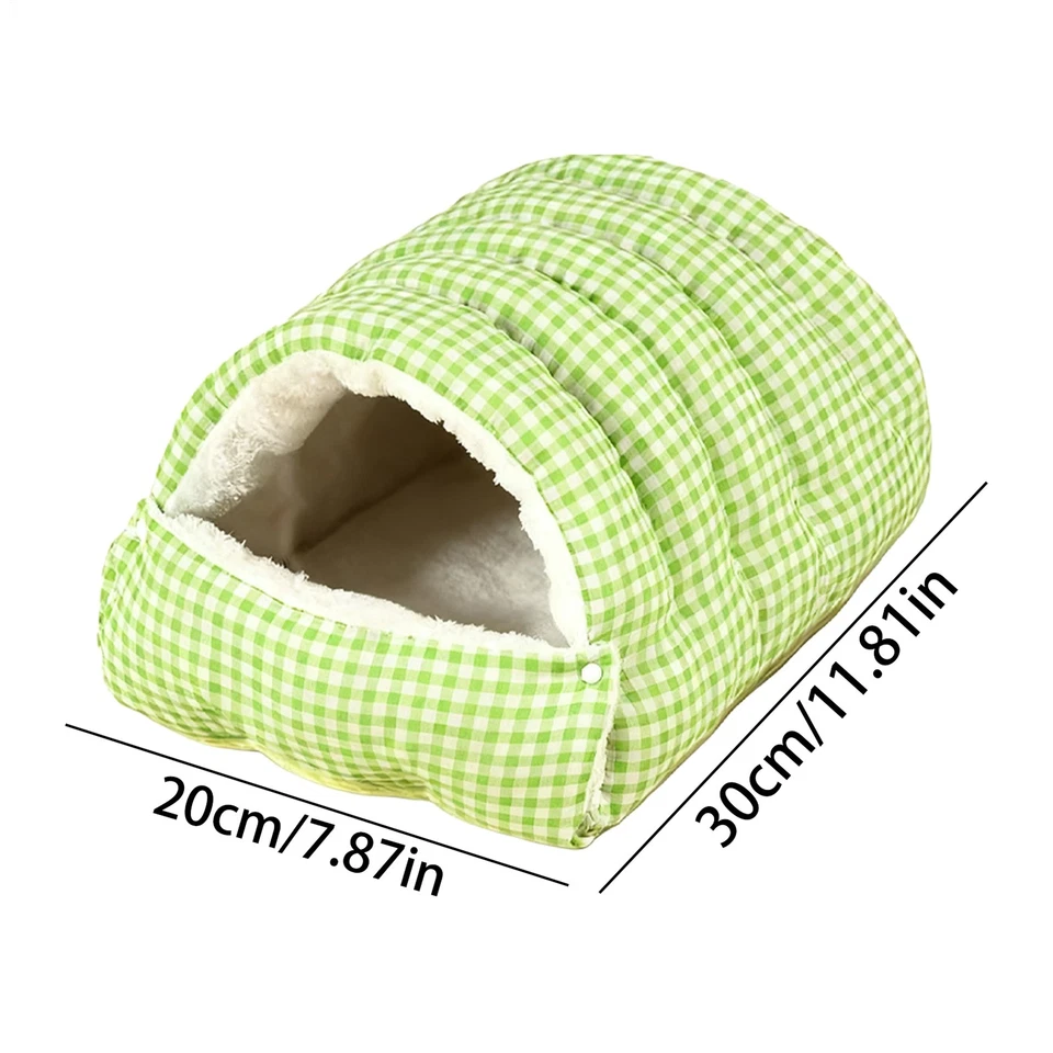 Pet Dog Cave Bed Thick Fleece Warm Soft Washable Beds Tent Sleeping Mats  - Image 3 of 4