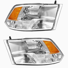 Headlight Assembly Compatible with 2009-2018 Dodge Ram 1500 2500 3500 Pickup