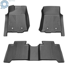 Black Tpe 2 Rows 3pcs Floor Mats For Tacoma Automatic Only 2016-2023 All Weather Black Tpe 2 Rows 3pcs Floor Mats For Tacoma Automatic Only 2016-2023 All Weather