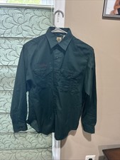 Vintage Boy Scout Venture Explorer Dark Green Long Sleeve UNIFORM SHIRT 41