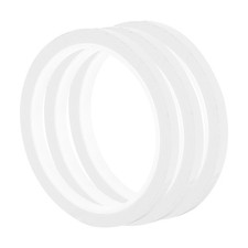 3 Rolls White 0.2 Inch x 36 Yards PET Film Whiteboard Tape 6mm x 33m