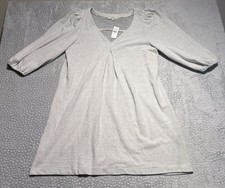 Loft Dress Women's White & Blue Stripe Knit Sheath Casual Textured Dress - NWT