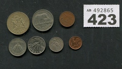 Lot of   7 coins of    Malawi