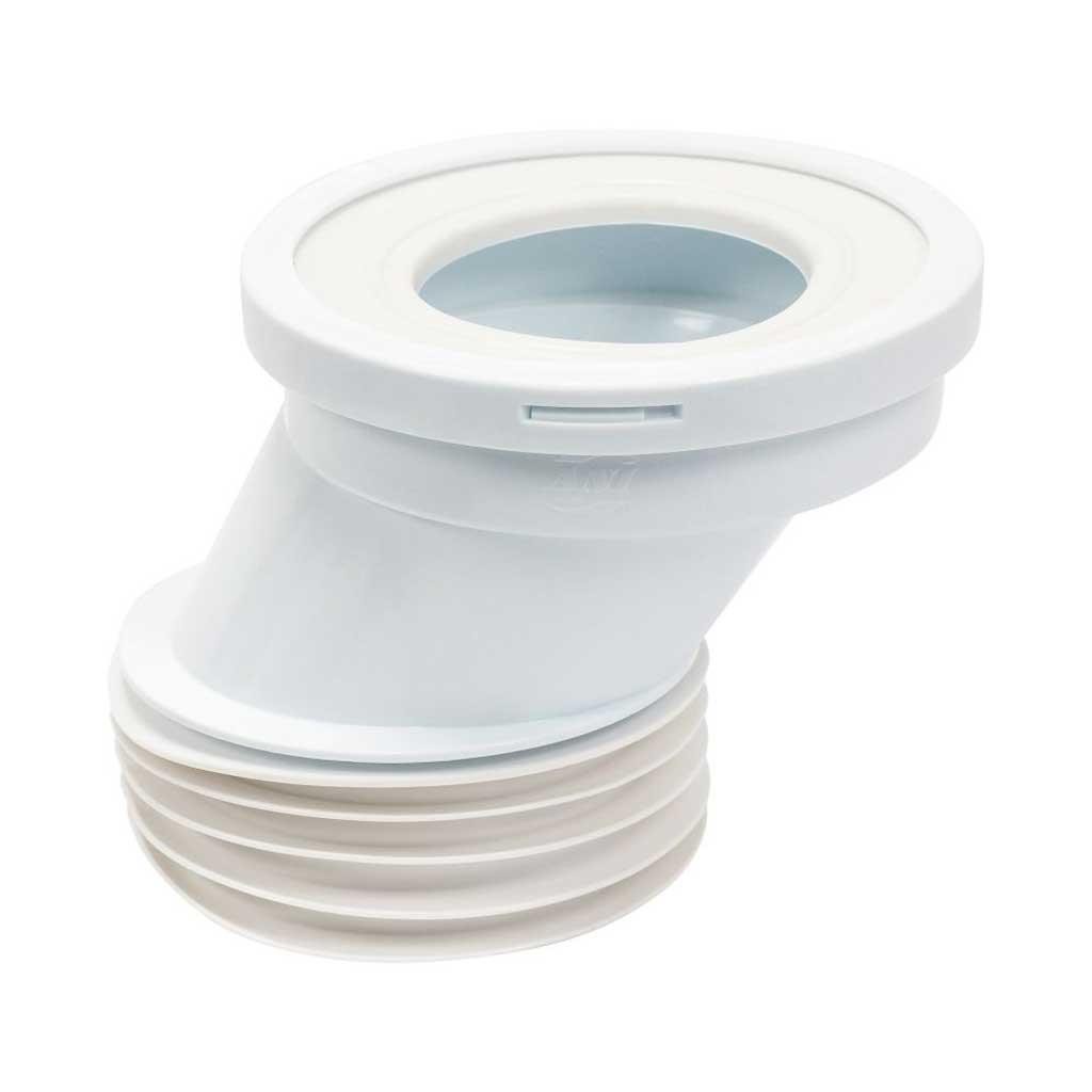 110mm 4"" Toilet WC Offset Waste Pan Connector Rubber Connector for Toilet Pans