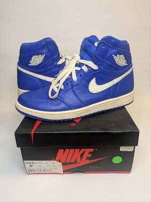 Air Jordan 1 Retro High OG Hyper Royal 2018 Size 8.5 Mens Blue Pre-owned See Pic