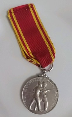 Exemplary Fire Service Medal   Sub-Officer Roy Osman   KGV 1954 1955