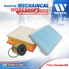 Wesfil Oil Air Cabin Filter Service Kit for Fiat 500X 1.4L 2015-On