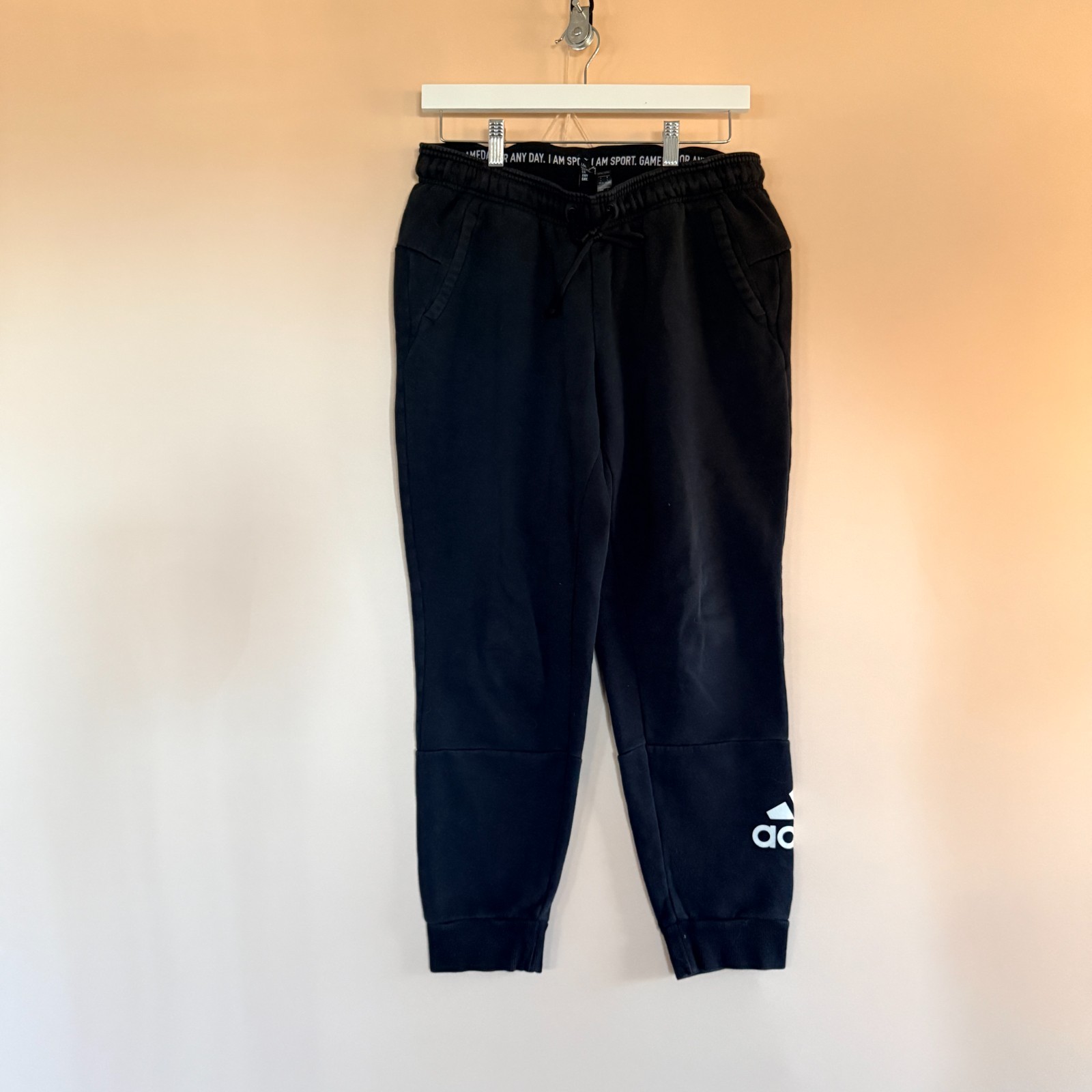 Adidas Tech Fleece Joggers Sweatpants Pants Black Men's Size Large L