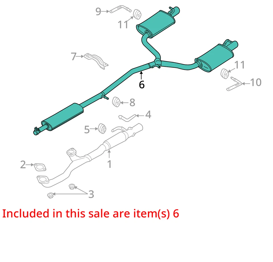 Silenciador de escape trasero Lh de 3,5 L OE Db5z5230d para Ford Explorer 2011-2015 Foto 4 de 4