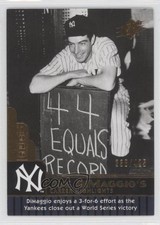 2009 SPx Joe DiMaggio Career Highlights 238/425 Joe DiMaggio #JD-8 HOF 09dw