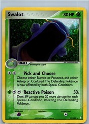 Swalot 11/100 EX Crystal Guardians Holo Rare
