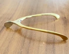 Gorham Sterling Silver Wishbone Gold Wash Sugar Tongs