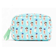 Ipsy June 2020 Ultimate Make Waves Beach Theme Aqua Clutch Makeup Bag New NWOT