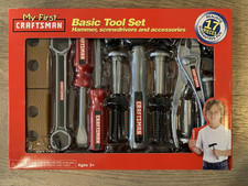 My First Sears Craftsman Basic Kids 17pc Tool Set Model 68694 Hammer Screwdriver