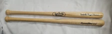 2 Louisville Slugger 16" Authentic Museum & Factory Wood 125 Mini Baseball Bats
