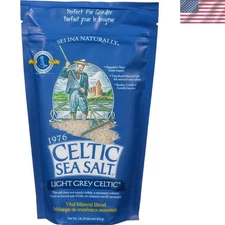 Light Grey Coarse Sea Salt - 2 Pack of 1 lb Bags for Culinary Perfection