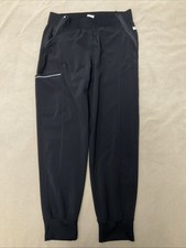Cherokee Revolution Scrub Pants Large Womens Black Joggers Active Stretch