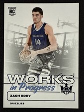 Zach Edey Rookie Card RC 2024-25 Court Kings Works In Progress Blue /25 #13