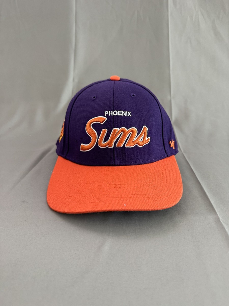'47 Brand Phoenix Suns Snapback Hat Purple Orange NBA Retro Cap OSFM