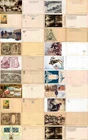 MILITARY POSTCARDS-WW1-SMALL REGIMENTAL SIZE lot 20 pieces-Cod 002Q