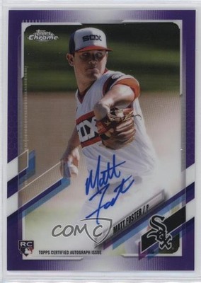 2021 Topps Chrome Rookie Purple Refractor 98/250 Matt Foster #RA-MF Auto RC 1u6
