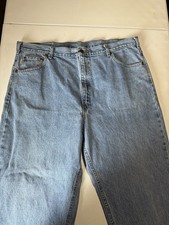 Men  s Carhartt Jeans 42x32 Straight Relaxed Fit Medium Wash Blue Denim