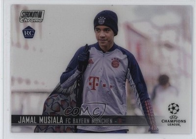 2020 Topps Stadium Club Chrome UEFA Champions League Jamal Musiala Rookie RC 6m7