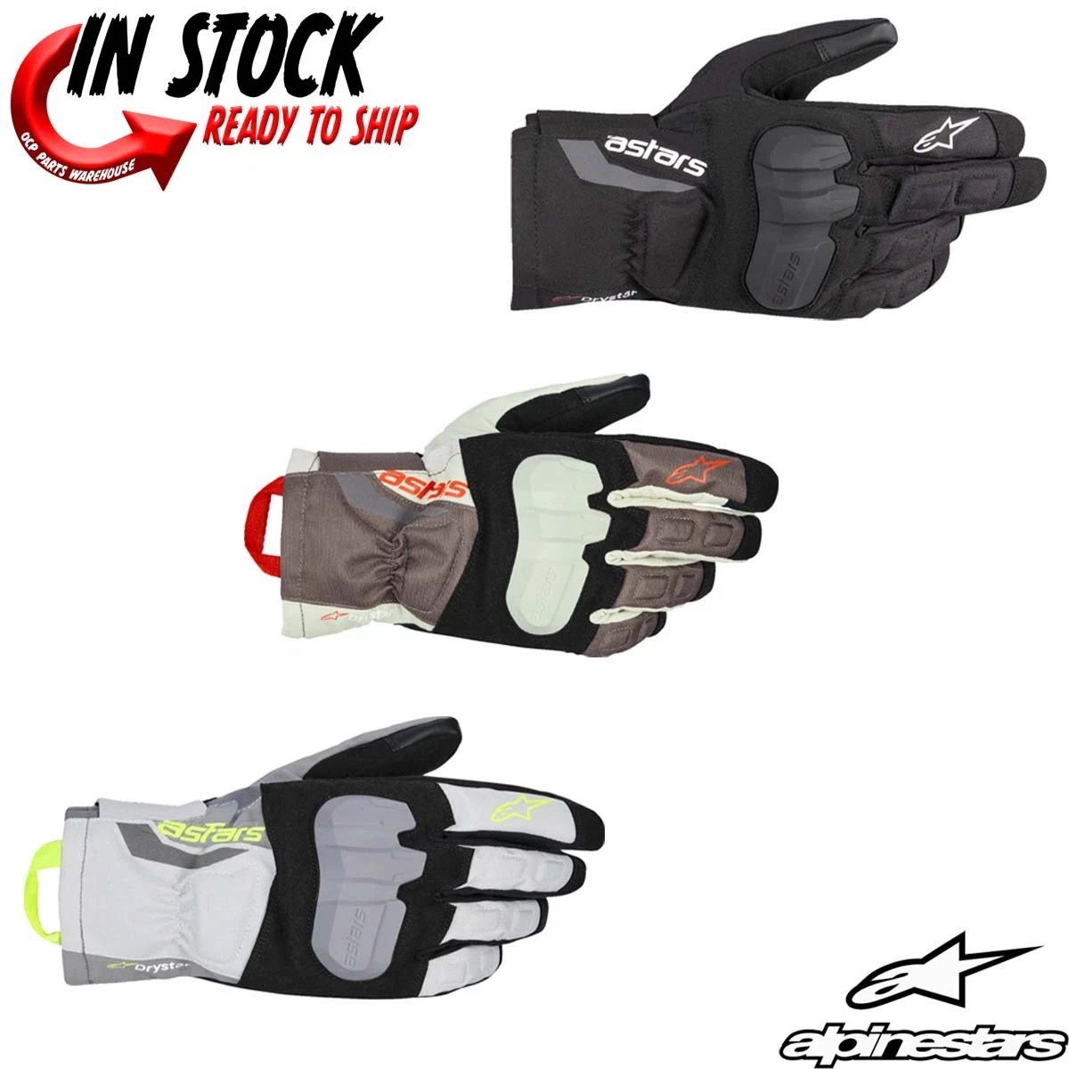 NEW! ALPINESTARS XT-3 DRYSTAR INSULATED MOTORCYCLE GLOVES - PICK SIZE & COLOR