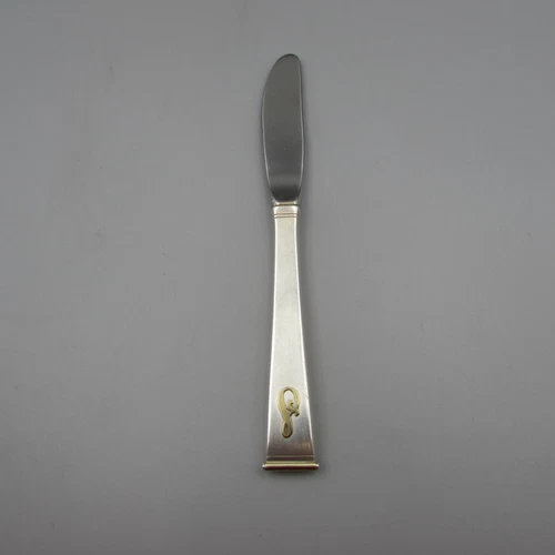 Gorham Sterling Silver 18K Gold Tip Butter Knife *